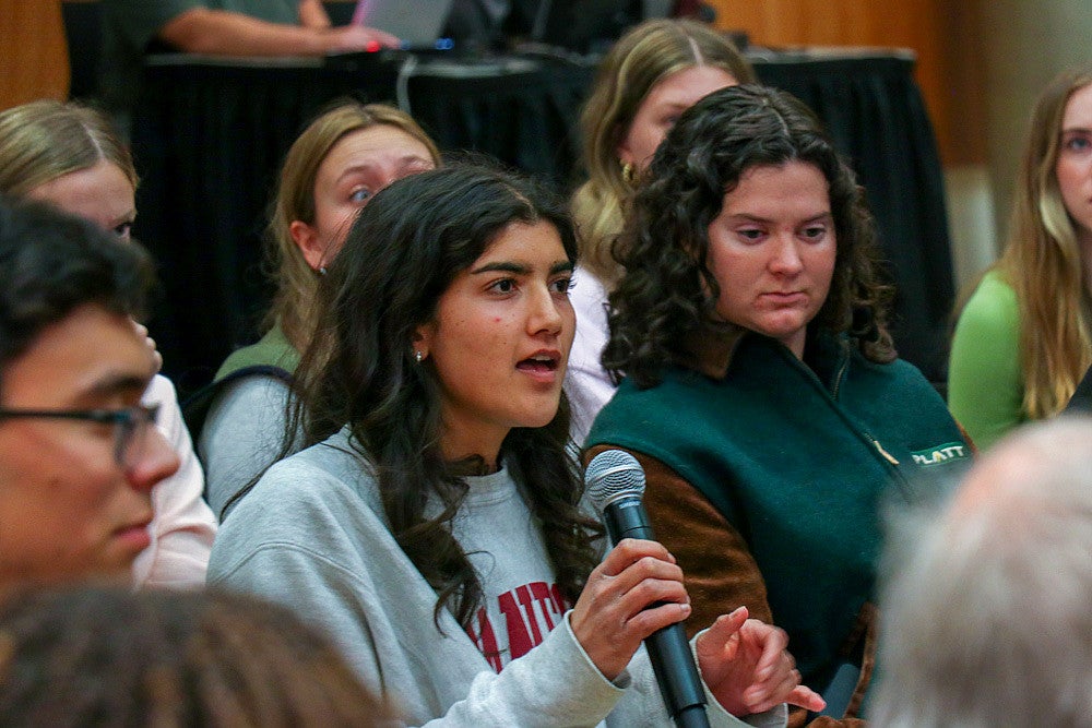 Student asks question 