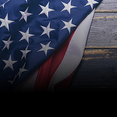 US flag square tile